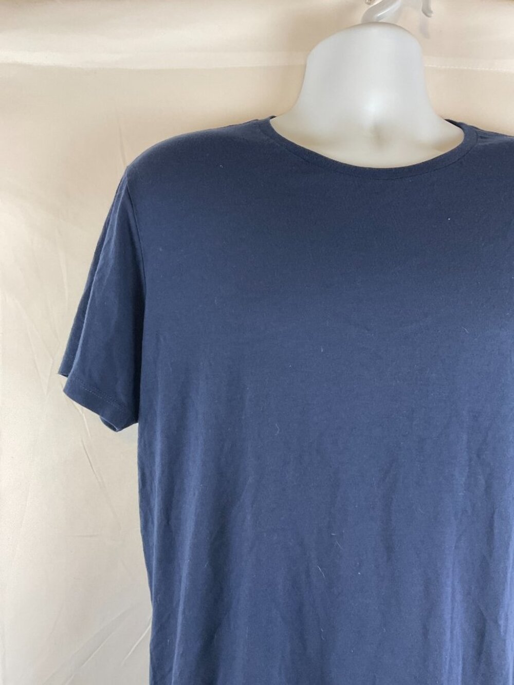 Marine Layer Marge M/L Shirt Men's Navy Blue Short Sleeve - Picture 2 of 9